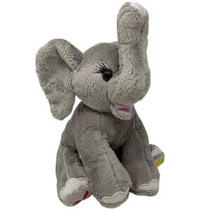 ABC Plush Elephant with Heart Lemon Embroidered Feet 10 Inch Gray Girl Scouts